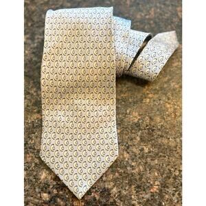 J. Jerry Garcia Emerging Elephant Collection 28 light blue paisley Silk Mens Tie